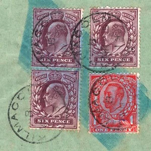 GB SCOTLAND TELEPHONES *Kilmacolm* CDS GPO Form KGV KEVII Franking 1914 K51a - Picture 1 of 9