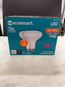 Ecosmart 75w Replacement Led Light Bulbs, Daylight , Br40 Dimmable, 2-pack - Picture 1 of 2