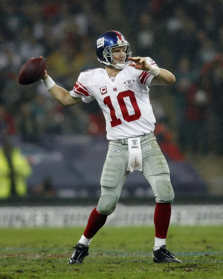 Impresión fotográfica brillante Eli Manning #10 New York Giants NFL 8"X10" 5-EDC Foto 1 de 1