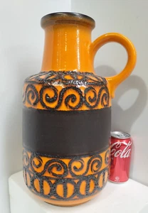 Fantastic Scheurich 408-40 Mid Century Lge Jug Vase Amaze Retro Colour Lava Fine - Picture 1 of 15