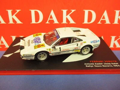 Die cast 1/43 Modellino Auto Ferrari 308 GTB Rally Vasco Navarro 1984 A. Zanini - Immagine 1 di 4