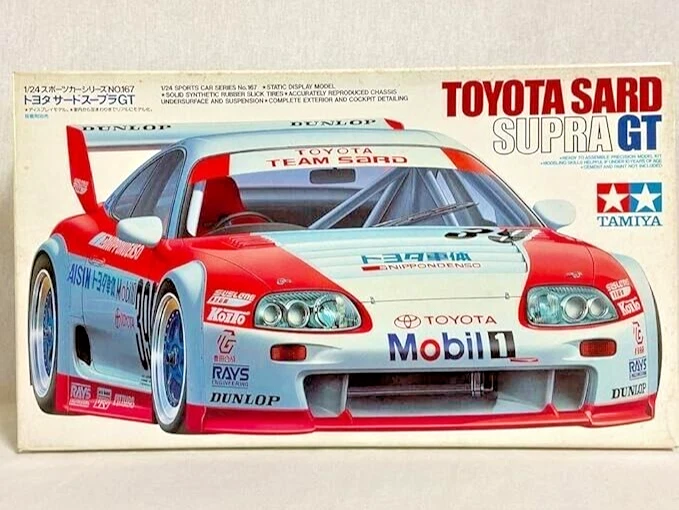 TAMIYA 1/24 TOYOTA SARD Supra GT Model Kit japan non assemblato - Immagine 1 di 1