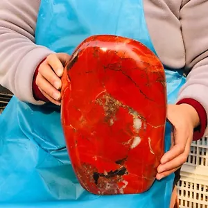 17,7 libbre TOP diaspro rosso naturale cristallo quarzo esemplare minerale decorazione guarigione - Foto 1 di 18