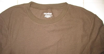 JOE BOXER -  NEW - MEN'S  LARGE - BROWN -  COTTON BLEND -  L/S THERMAL PULLOVER - Image 1 of 3