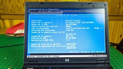 HP Compaq 6710b Core 2 Duo T8100 2.1Ghz - 4GB - 400GB SSD - Imagen 1 de 4