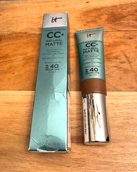 IT Cosmetics CC+ Natural Matte Full Coverage Cream "Deep Bronze" NEW! Exp: 01/26 - Image 1 of 1