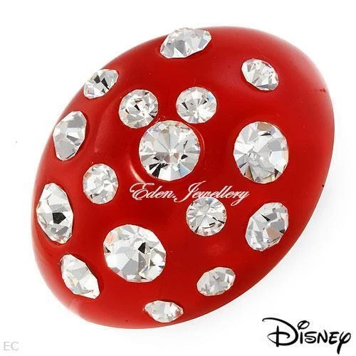 Authentic Disney Couture MINNIE MOUSE Red Resin Crystal Gorgeous Ring Size US 6 - Image 1 of 1