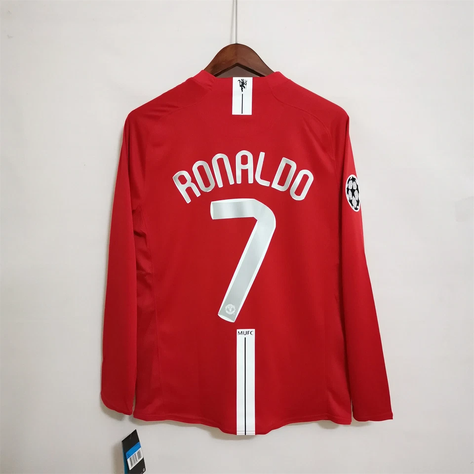 RONALDO 7 MANCHESTER UNITED 2007 2008 HOME MAGLIA JERSEY FINAL MOSCOW UCL - Immagine 1 di 4