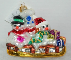 RADKO Doughboy Sledding Christmas Ornament 00-PLS-01 Pillsbury Company Excl 2000 - Picture 1 of 6