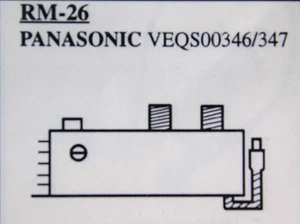VEQS00346 / VEQS00347 / for PANASONIC / VCR RF MODULATOR / RM-26 /1 PIECE (qzty) - Picture 1 of 5