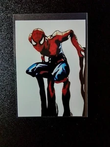 IMPRESIÓN DE TARJETA DE BOCETO DE SPIDERMAN 2016, ¡ARTISTA FIRMADA! - Imagen 1 de 2