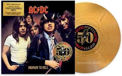 AC/DC LP Highway To Hell GOLD Coloured VINYL 50th Anniversary Ltd 2024 IN STOCK - Image 1 of 4