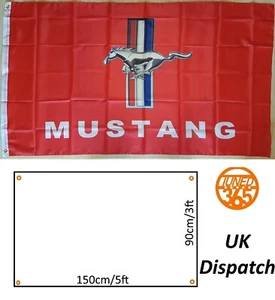 Ford Mustang GT Garage Flag Banner 3x5 Mancave Shelby GT500 Muscle Fastback USA - Picture 1 of 3