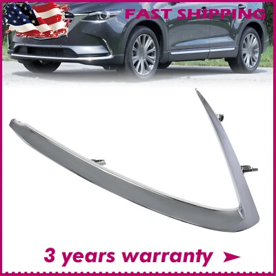 For Mazda CX-9 2016-2022 Bumper Cover Molding Driver Side Front Lower Chrome Foto 1 de 4