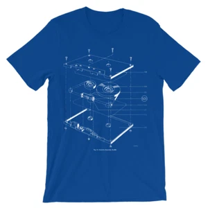 NEW Old School Mix Cassette Tape Assembly Hip Hop Custom Shirt S-3XL Blueprint - Picture 1 of 1