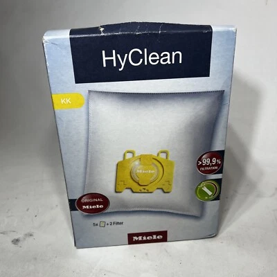 Box of 5 + 2 - MIELE HyClean Vacuum Cleaner Bag (10123260) Genuine - Image 1 of 4