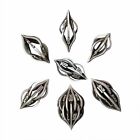 Novelty Metal Dice Set: Hourglass Shape Hollow D&D Dice for Tabletop Gaming