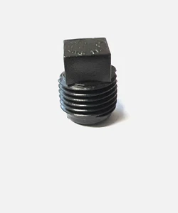 (100) 1/4 npt Tapones de Tubo Cabeza Cuadrada Polietileno Nylon 1/4-18 Negro NPT - Imagen 1 de 3