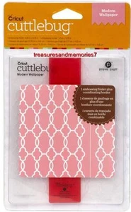 Cricut CUTTLEBUG MODERN WALLPAPER EMBOSSING FOLDER2 2001361emboss! - Picture 1 of 1