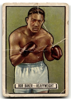 1951 Topps Ringside #25 Bob Baker Boxing low grade NO RESERVE! - Image 1 of 2