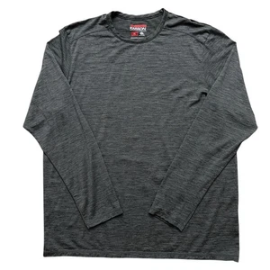 Karbon T-Shirt Mens Size XL Long Sleeve Performance Tech Merino Wool Gray - Picture 1 of 5