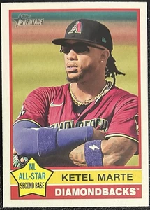 2025 Topps Heritage Ketel Marte / Zac Gallen Error Card Wrong Back SP - Picture 1 of 2