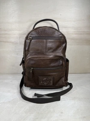 Rawlings Estonia Genuine Leather Backpack Dark Brown Rugged Distressed MSRP $429 - Image 1 of 4