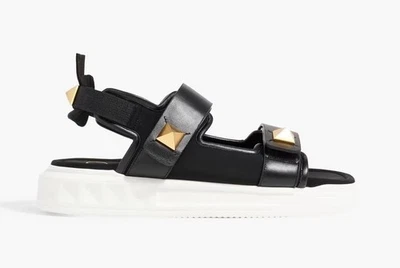 VALENTINO GARAVANI Sandalias Deportivas con Tachuelas Romanas Planas Gruesas 38.5 Nuevas $790 Foto 1 de 4