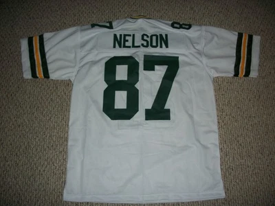 Nueva camiseta de fútbol americano blanca cosida Green Bay personalizada sin firmar de Jordy Nelson talla S-3XL Foto 1 de 2