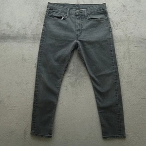 Levi's 512 Jeans Mens Size 34x30 (34x28 Real) Gray Slim Taper Stretch Denim - Picture 1 of 17