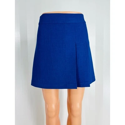 ALICE + OLIVIA Women’s Blue Pleated Mini Skirt Sz 0 - Image 1 of 4