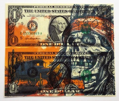 Billete de dólar coleccionable arte dinero salvaje oeste "Fantasmas del sendero del desierto" Foto 1 de 4