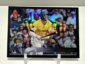 Archivos Topps 2025 - Jarren Duran - Medias Rojas de Boston - #187 negro - Imagen 1 de 2