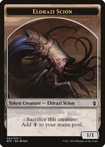 4x Eldrazi Scion Token (Mixed art) - NM/LP - Battle for Zendikar SPARROW MAGIC - Picture 1 of 3
