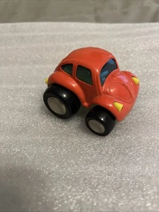 Buddy L VW Volkswagen Beetle Orange Car Toy Metal & Plastic B226 - Picture 1 of 8