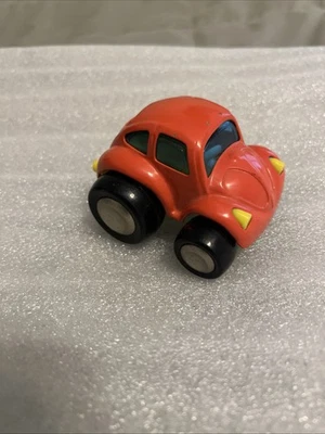 Buddy L 大众大众甲壳虫橙色汽车玩具金属和塑料 B226 — 第 1/4 张图片