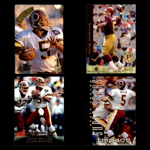 Heath Shuler Lot 4 Different Football Cards 1994(RC/Rookie)-1996 WAS Redskins - Picture 1 of 6
