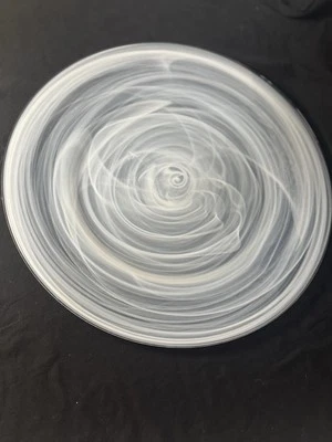 Juego de 4 cargadores de alabastro blanco 13" Foto 1 de 4