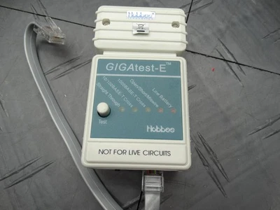Hobbes E-650 GIGAtest-E Compact Basic Network Cable Tester for RJ45 - Image 1 of 4
