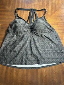 AVA VIV Swim Top Multicolor Pattern Size 20W Padded Swimwear Summer - Picture 1 of 6