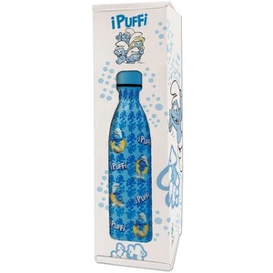 FLASCHE DIE SCHLÜMPFE THERMOSFLASCHE KID 500 ML ORIGINAL BLASETTI EDELSTAHL - Bild 1 von 2