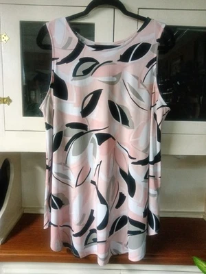 Alfani Woman Multicolor  Sleeveless Tunic Tank Top Size 2X - Image 1 of 4