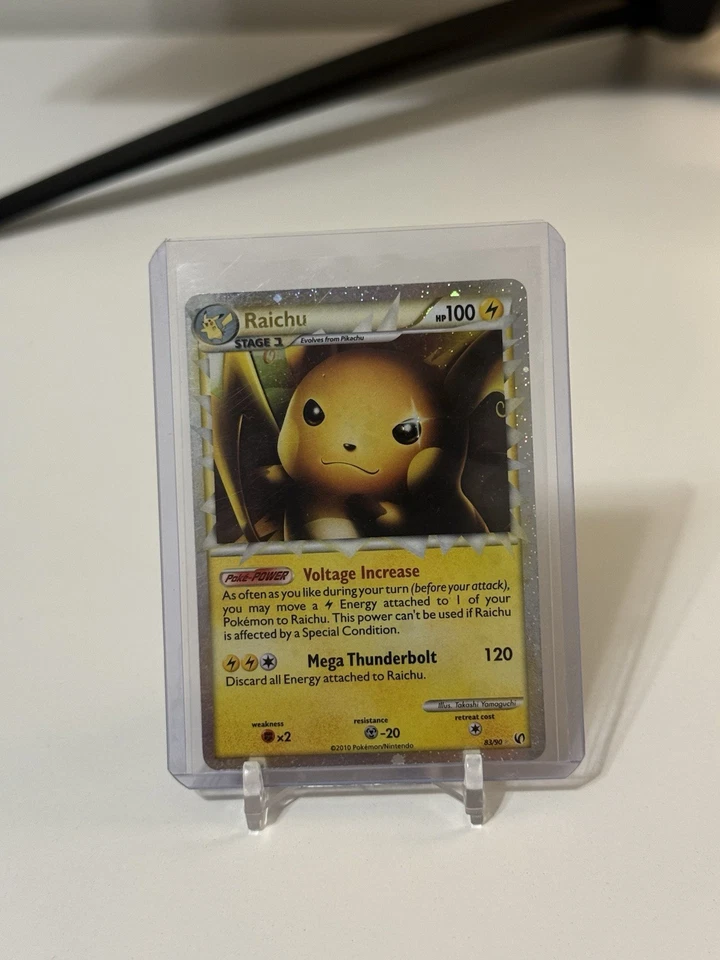 Pokemon TCG Raichu Prime 83/90 HGSS Undaunted Holo Rare Card Near Mint Condition - Image 1 of 2