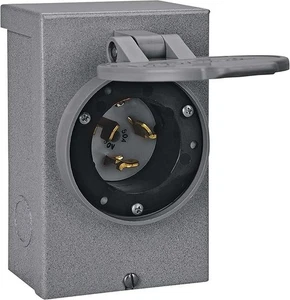 Reliance Controls PB50 50-Amp (CS6375) NEMA 3R Scatola di Aspirazione di Alimentazione,Grigio - Foto 1 di 5