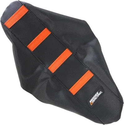Cubierta de asiento acanalada Moose negra naranja goma alta rastro KTM 50 Adventure Mini 09-15 Foto 1 de 3
