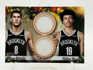 2025-26 Topps Holiday Dual Relic Egor Demin & Nolan Traore Rookie - Bild 1 von 2