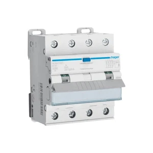 Hager FI-LS-Schalter, Kennlinie B, 16A, 30mA, 4-polig, Typ A - ADX416D - Bild 1 von 1
