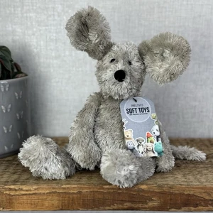 Jellycat Tumbler Mouse - Grey Scruffy Bunglie Style Mouse Beanie Plush 11” NWOT - Picture 1 of 17