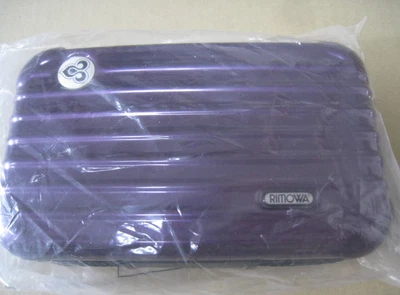 Rimowa Thai Airways First Class Travel Amenity Kit Hard Case purple black z35 - Image 1 of 4