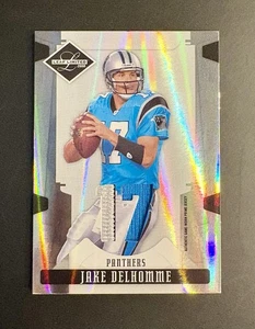 2008 Leaf Limited Silver Spotlight #14 Jake Delhomme  /17 Game Used Patch - Picture 1 of 2